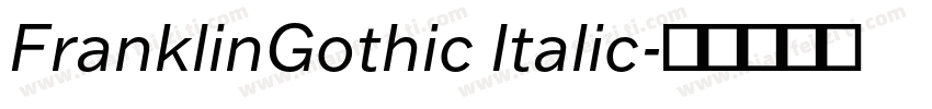 FranklinGothic Italic字体转换